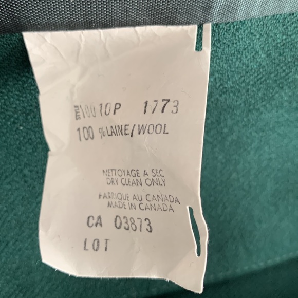 BRAEMAR PETITES by Jeremy Scott 100% wool dark green jacket. - Picture 11 of 14